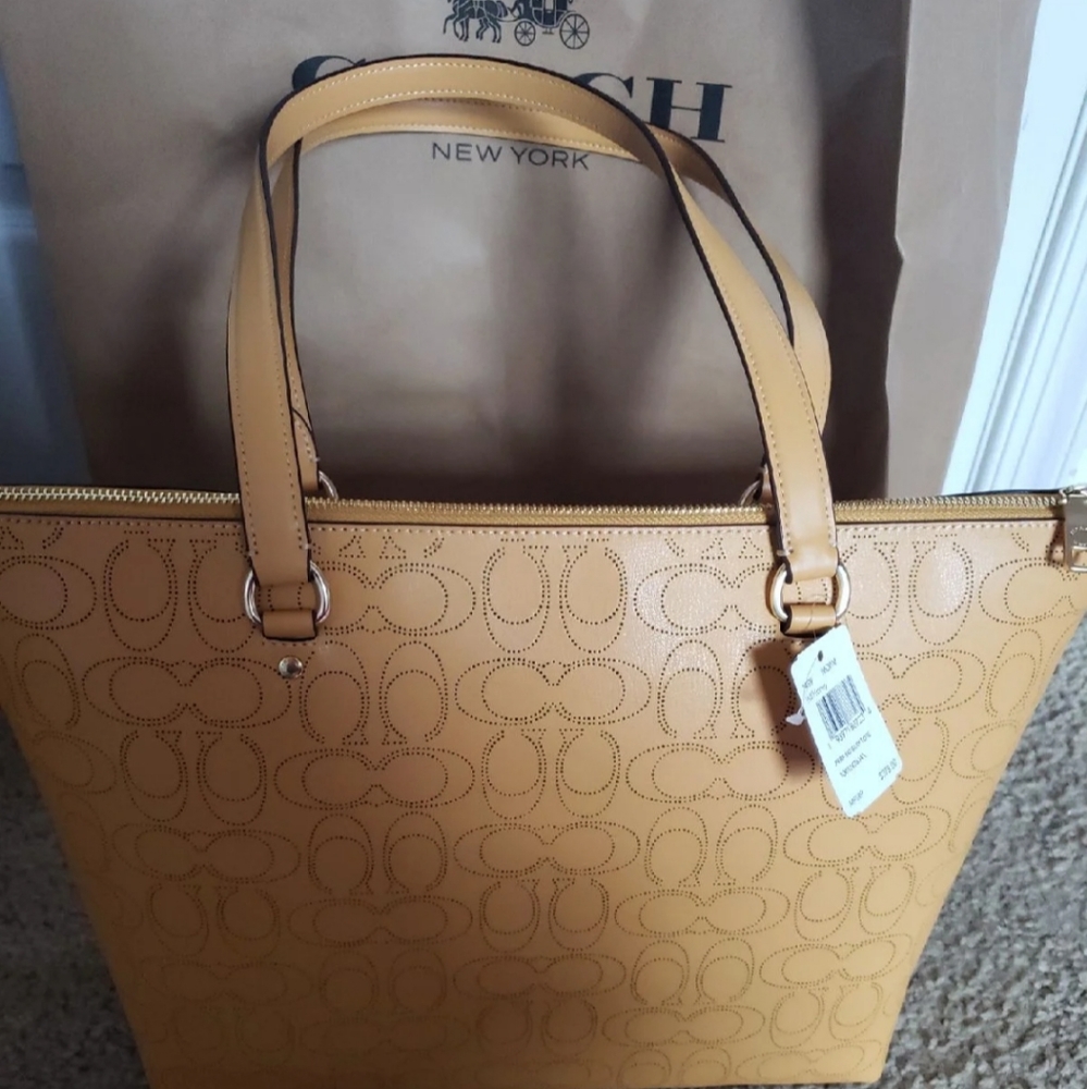 Coach Preforated Tote - Picture 2 of 2